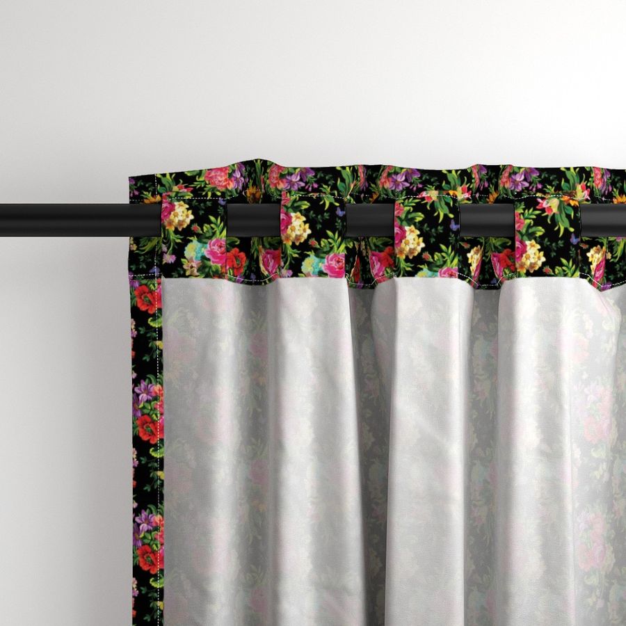 4" Floral Pop Mini - Black