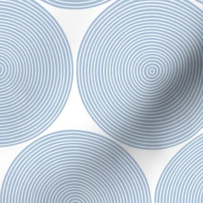 concentric circles - light blue on white