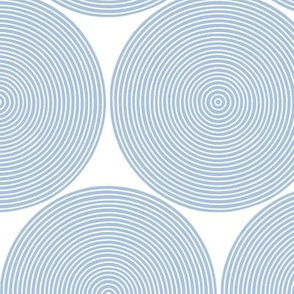 concentric circles - light blue on white