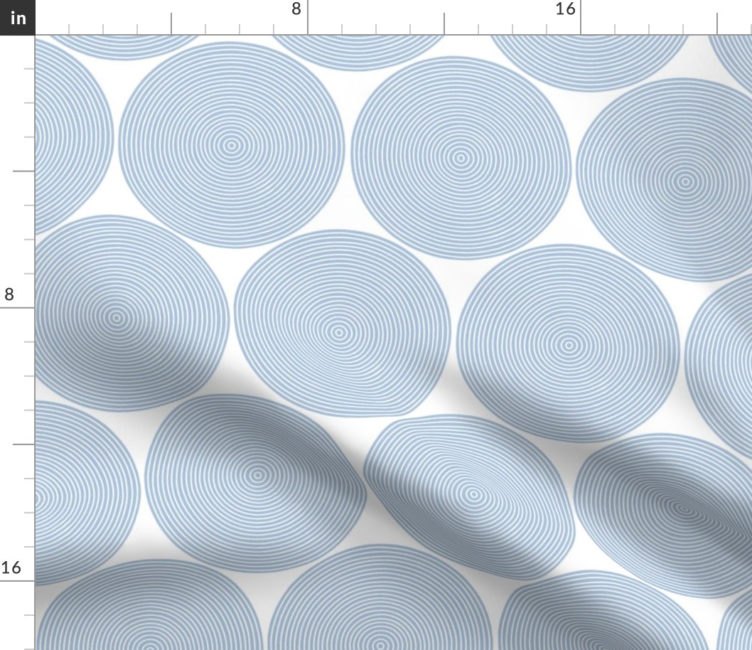 concentric circles - light blue on white