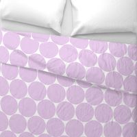 concentric circles - pale lilac on white