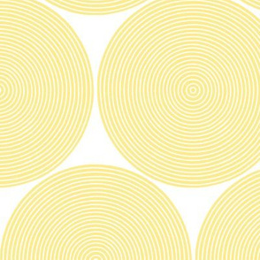 concentric circles - light yellow on white