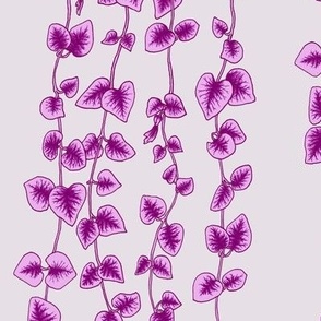 String of Hearts in Magenta // Large