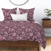 Floral Brocade Garden  in Pink 