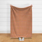 Modern Lattice in Burnt Orange | 3" Repeat