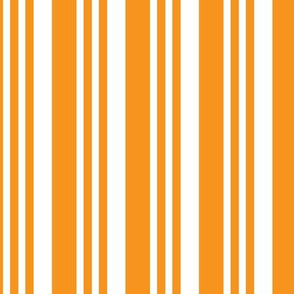 Orange Peach Tangerine Carrot Stripe_Miss Chiff Designs