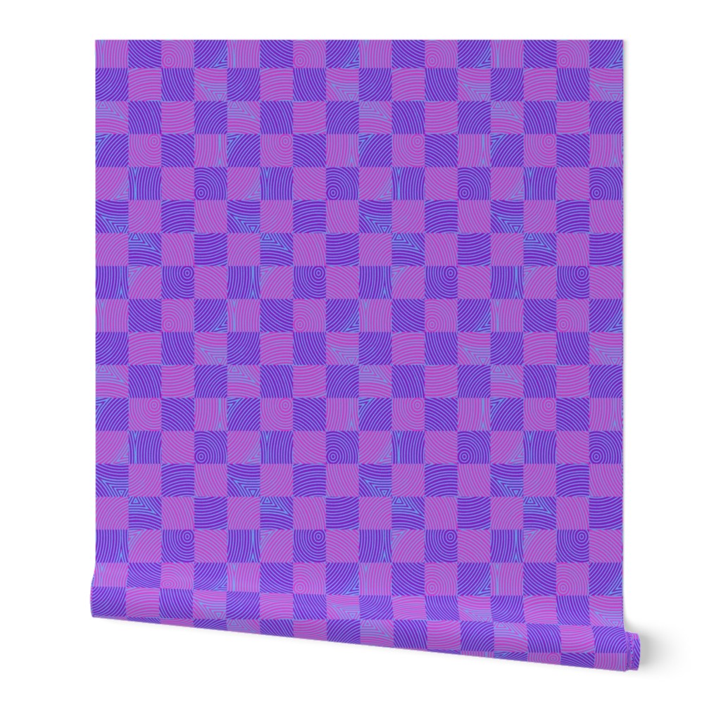 circle checker in Bob's purple/pink