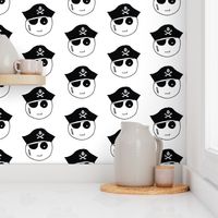 Pirate Kawaii Emoji White