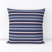 Blush Pink Indigo Diamond stripes