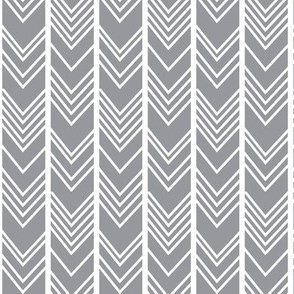 Grey Chevron - grey herringbone