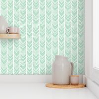 Mint Chevron - Mint herringbone