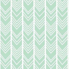 Mint Chevron - Mint herringbone