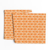 Orange Chevron - herringbone