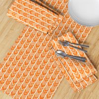 Orange Chevron - herringbone