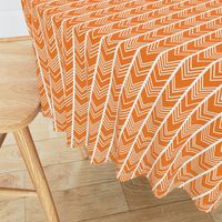 Orange Chevron - herringbone