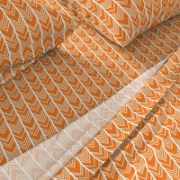 Orange Chevron - herringbone