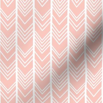 Blush Chevron - herringbone