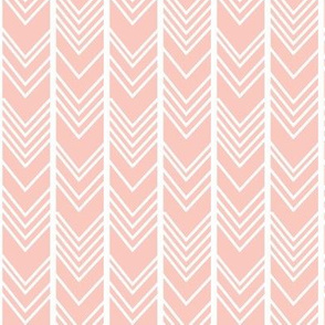 Blush Chevron - herringbone