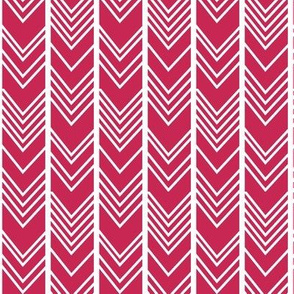 Magenta Chevron - herringbone