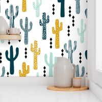 cactus mustard mint navy kids tri minimal white background trendy design for ss16 tropical trendy southwest kids nursery clothing baby decor