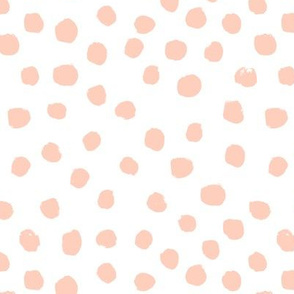 blush dots peach dots painted dot soft girls sweet baby nursery 