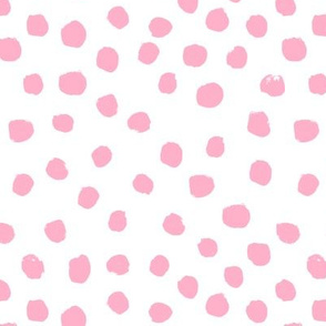 pink painted dots girls nursery baby painted dots