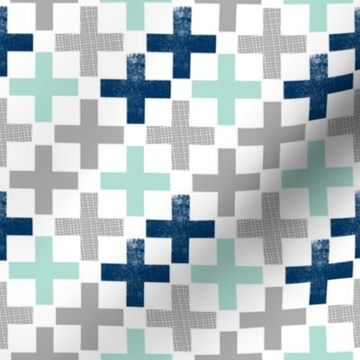 plus mint navy grey boys room boys nursery baby nursery plus swiss cross geo geometric