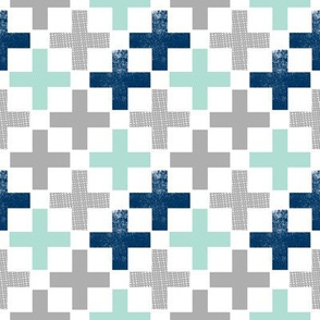 plus mint navy grey boys room boys nursery baby nursery plus swiss cross geo geometric