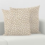 dots painted dots painterly painted khaki neutral almond brown dots abstract neutral nursery baby kids