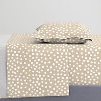 dots painted dots painterly painted khaki neutral almond brown dots abstract neutral nursery baby kids