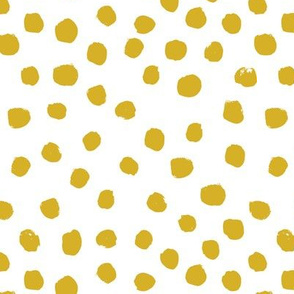 dots mustard  yellow golden nursery baby kids sweet nursery baby yellow bright happy  painted painterly 