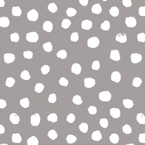 dots gray painted painterly dots spots dot grey kids nursery neutral monochrome