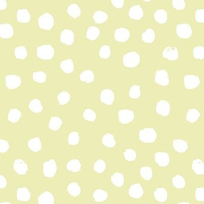 soft yellow dots spots yellow painted dots girls sweet pastel soft 