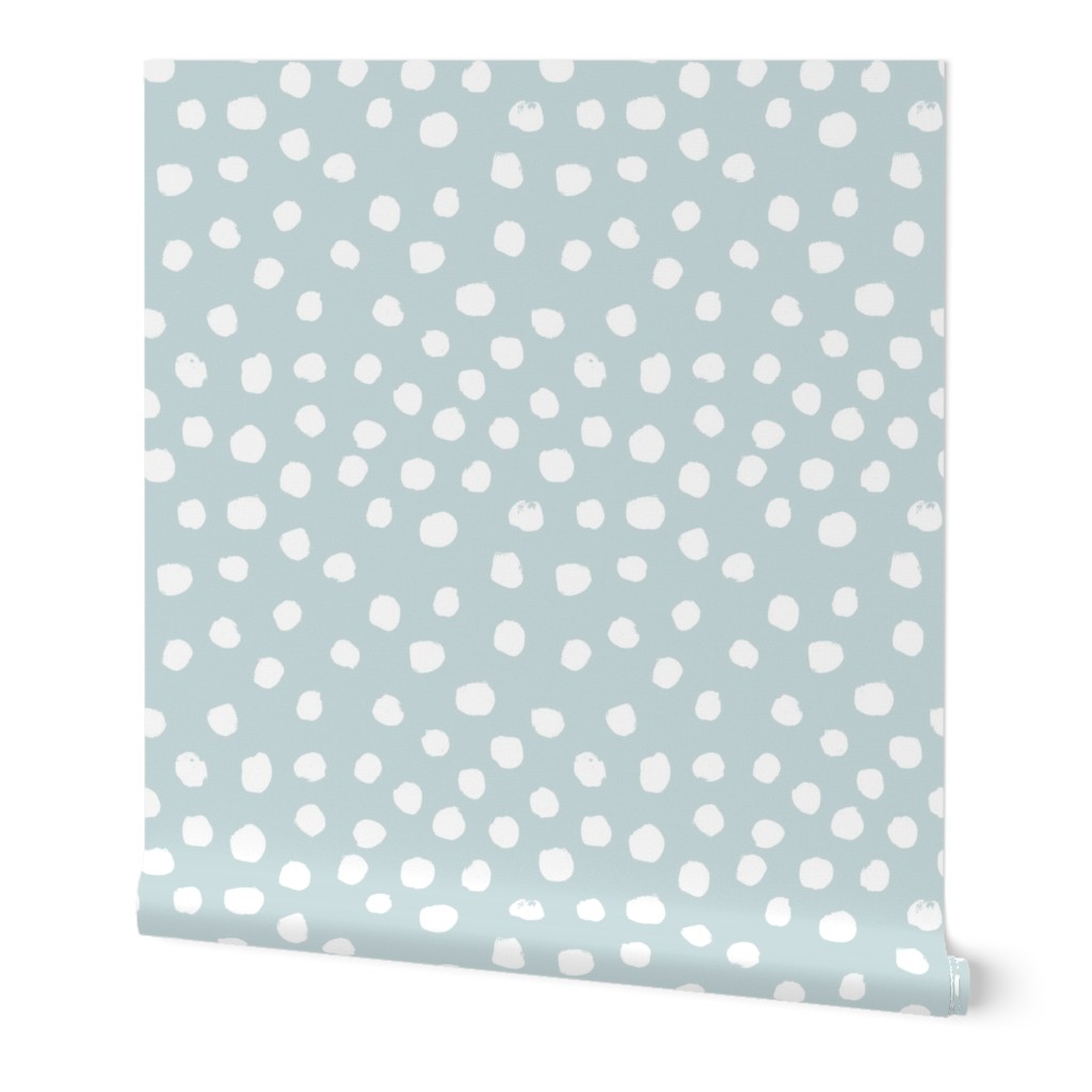 soft blue dots spots painted dot soft blue