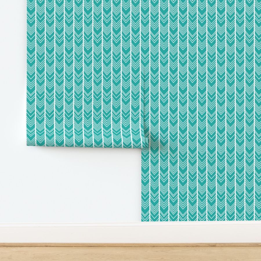 Light Sea Green - Herringbone