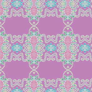 Pineapples and Pearls Lilac