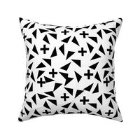 plus tri scandi kids trendy edgy black and white baby design