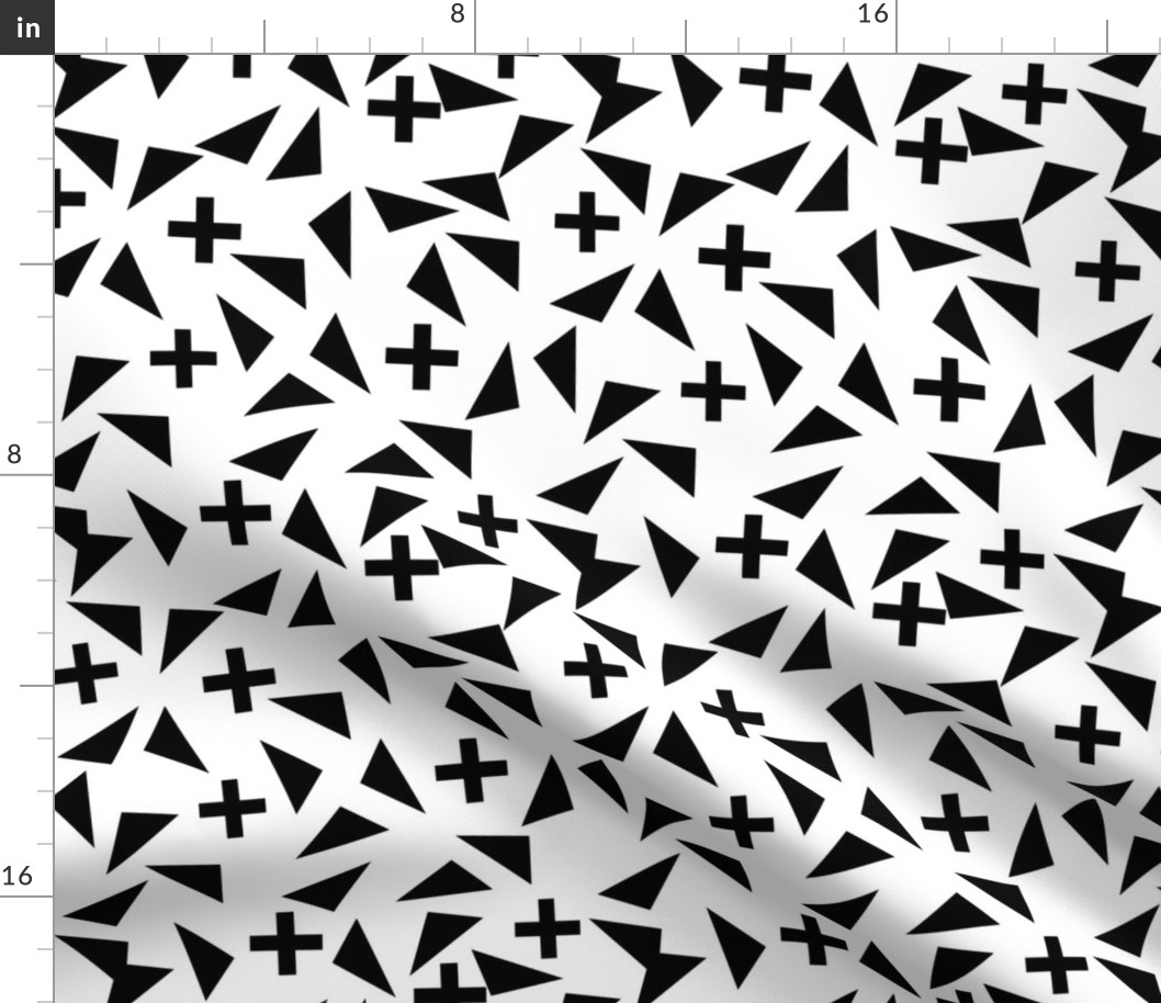 plus tri scandi kids trendy edgy black and white baby design