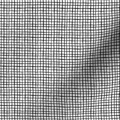 black and white grid simple painted lines small mini version