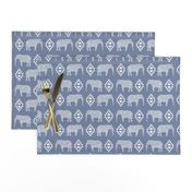 elephant nursery grey blue aztec geo geometric sweet baby girl 