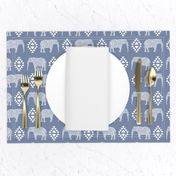 elephant nursery grey blue aztec geo geometric sweet baby girl 