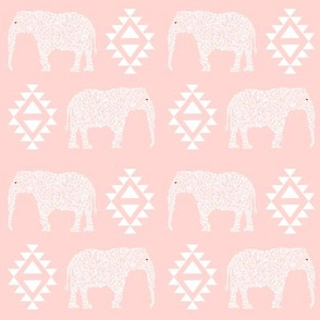 geo elephant baby pink girls nursery baby pink 
