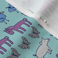 Striped Pigs & Ponies - Winter baby design