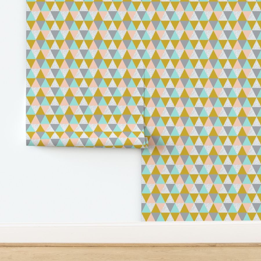 triangle cheater quilt baby kids grey mustard blush mint kids  baby blanket baby bedding crib sheet babies