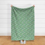 16-16R Kabuki Large Floral Green_Miss Chiff Designs