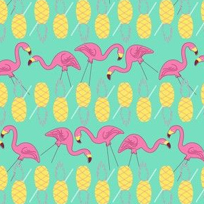 Flamingos and Pineapples-Mint