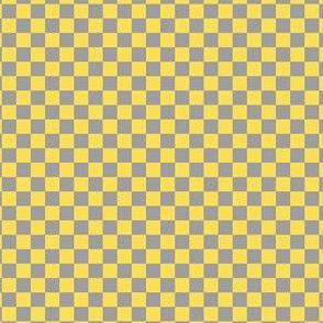 Whimsy Coordinate - grey/yellow checks