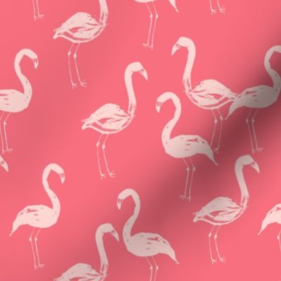 flamingo bird painted tropical pink girly girls paint