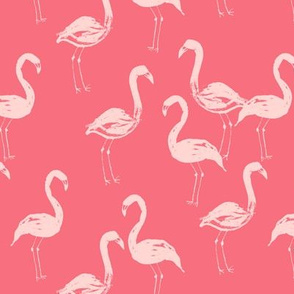 flamingo bird painted tropical pink girly girls paint