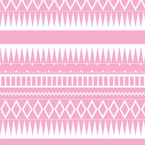 Pink Aztec Pattern Fabric
